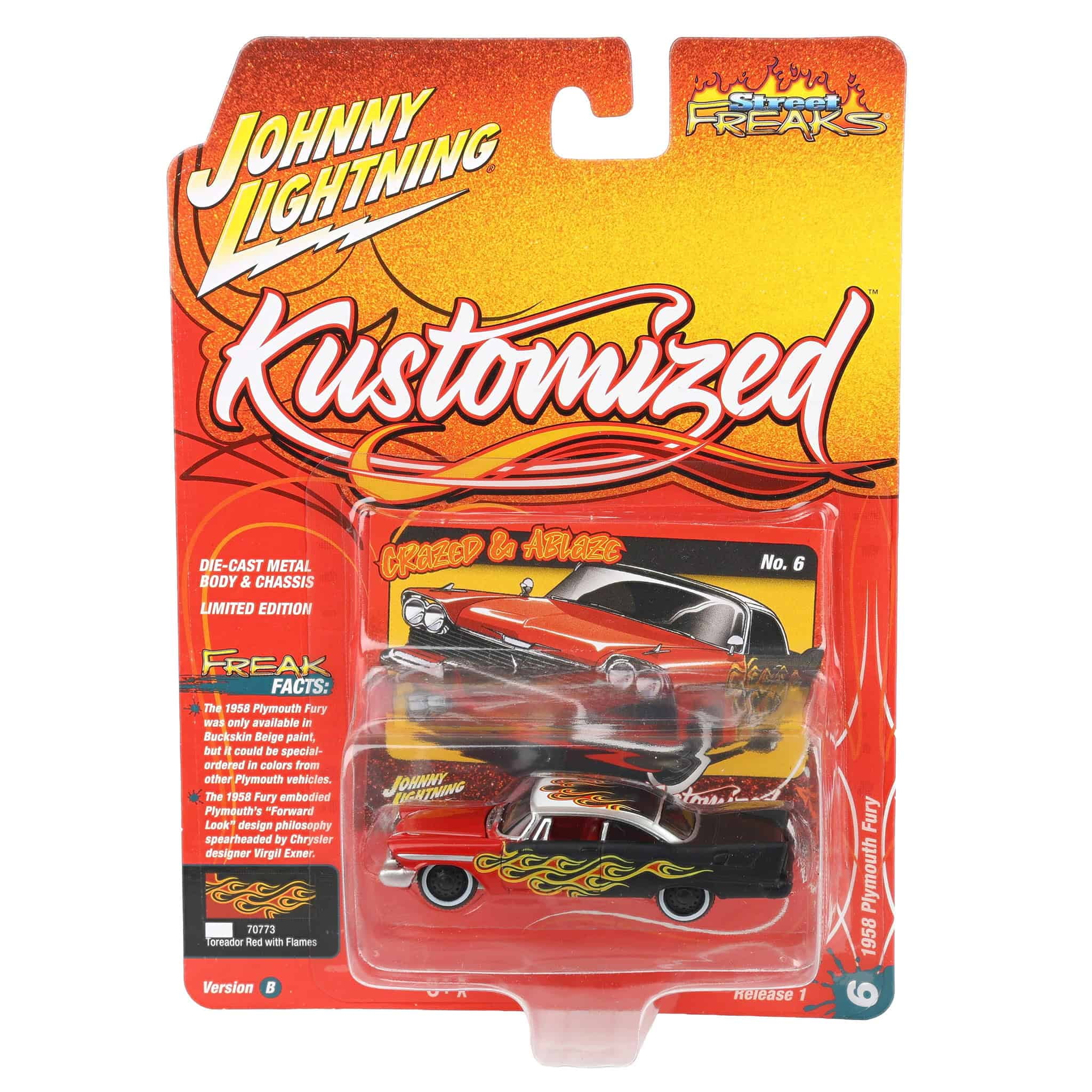 Christine 1958 Plymouth Fury (Red Chrome Version) 1/64 Scale Auto