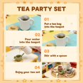 thumbnail image 4 of Juego de té de madera BOMOKS de 15 piezas para niños pequeños, 4 of 9
