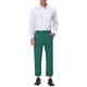 thumbnail image 2 of Pantalones de traje de negocios recortados para hombres Inspire Chic, corte recto, frente plano, talla 30, color verde, 2 of 7