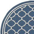 thumbnail image 5 of Safavieh Courtyard Navy Indoor Outdoor Rug - Round 4', 5 of 5