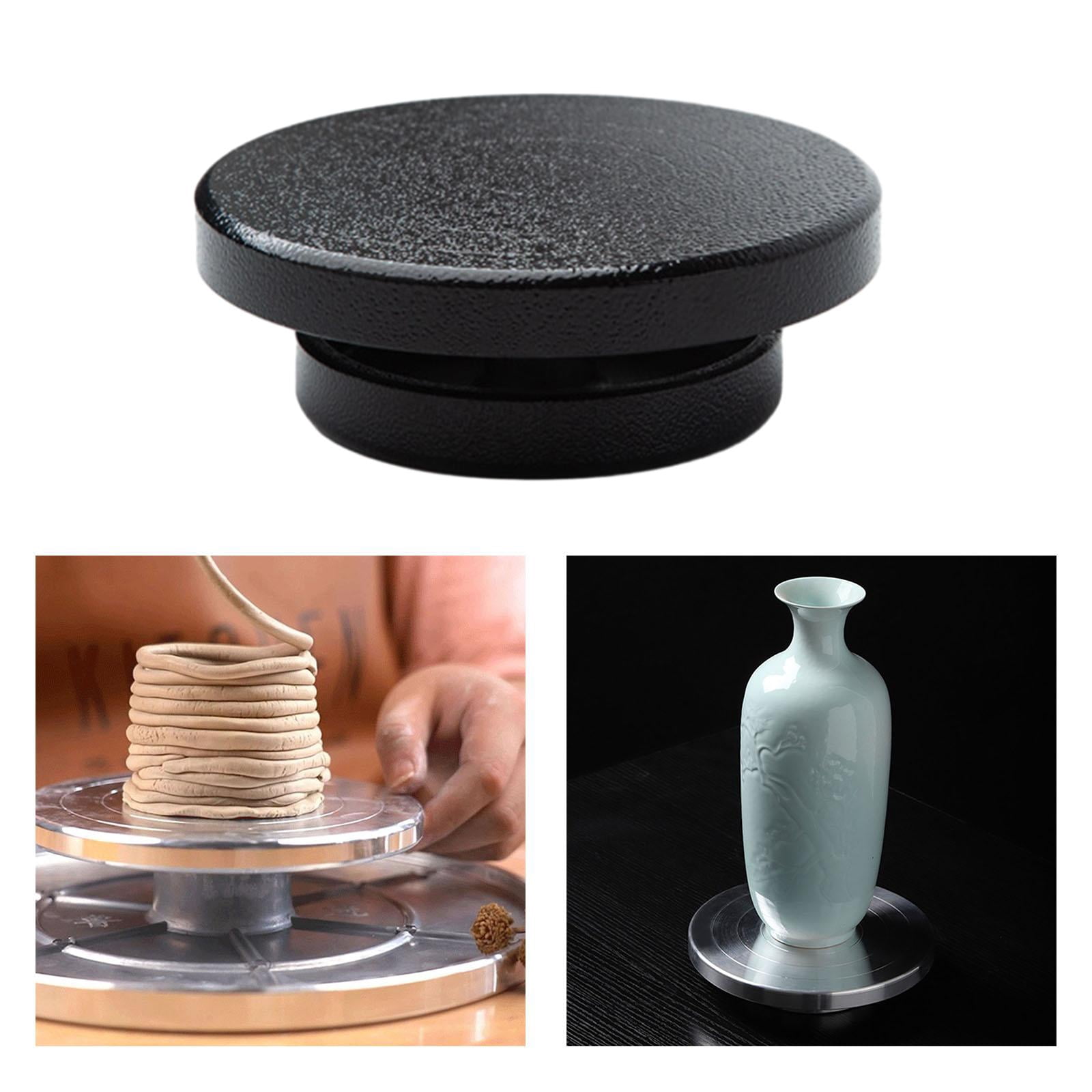 Yunhgft Banding Wheel for Pottery Cake Turntable Rotating Cake Decorating Pottery Turntable for Forming Model DIY Art Crafts Projects 11cm