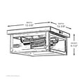 thumbnail image 3 of Urban Ambiance Luxury Coastal Outdoor Ceiling, Size: 5-1/2"H x 12-3/8"W, with Farmhouse Style Elements, Stainless Steel Finish and Clear Flat Shade, UHP1133, 3 of 4