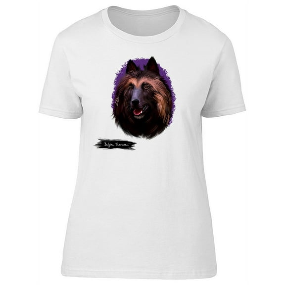 Belgian Tervuren Dog T-Shirt Women -Image by Shutterstock, Female Small