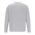 thumbnail image 4 of Blusas y camisas de manga larga con cuello en V para hombre, jersey de color liso con cuello en V, blusa holgada de manga larga para hombre, 4 of 6