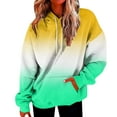 thumbnail image 1 of Timegard Sweatshirts for Women Plus Size Zipper Hoodies Pullover Gradient Color Fall Casual Loose Tops, 1 of 4
