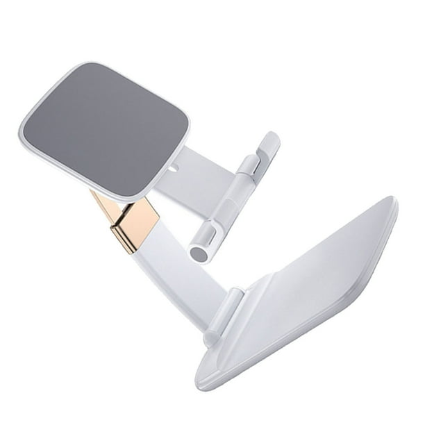 Methold Soporte de plástico para tableta, portátil, ergonómico, estirable, reutilizable, almohadilla de silicona, soporte para teléfono Teléfono y Comunicación Blanco