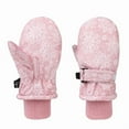 thumbnail image 2 of NAISIBABY Kids Girls Ski Gloves (6Months-6T), Thermal Fleece Lined Waterpoof Graphic Winter Outdoor Snow Mittens Pink, 2 of 4