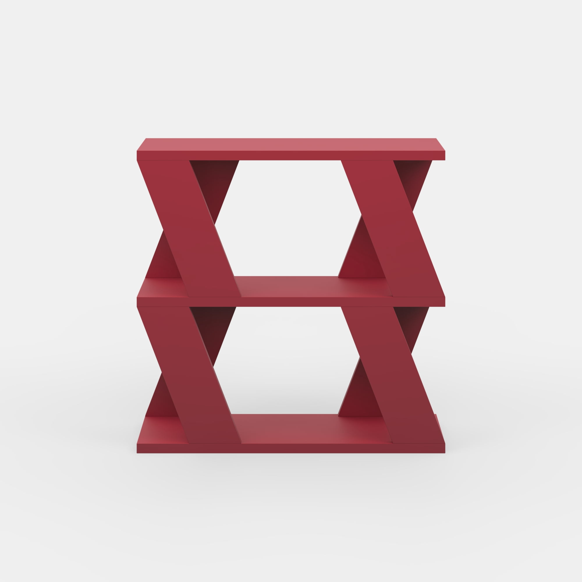 Ada Home Decor Furniture Burgundy Saphire Modern Coffee Table with Storage Shelf