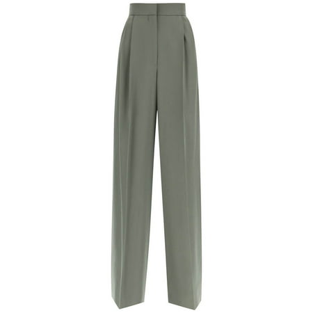 

Alexander mcqueen wide leg trousers in wool and cotton