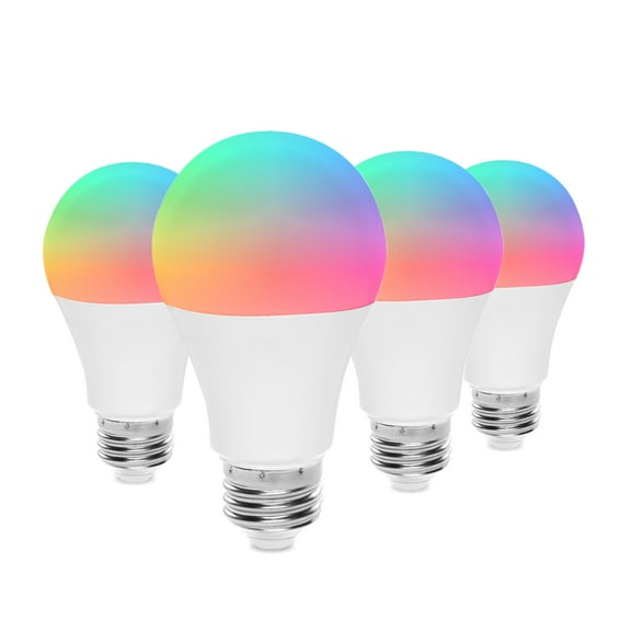 Regal Smart WiFi LED Light Bulb A19 E26 Dimmable RGB Color Changing, Alexa, Google Assistant, 4-Pack