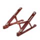 thumbnail image 1 of Soporte para portátil, tableta, plegable, antideslizante, de madera, ajustable en 8 ángulos. Rojo marrón, 1 of 9