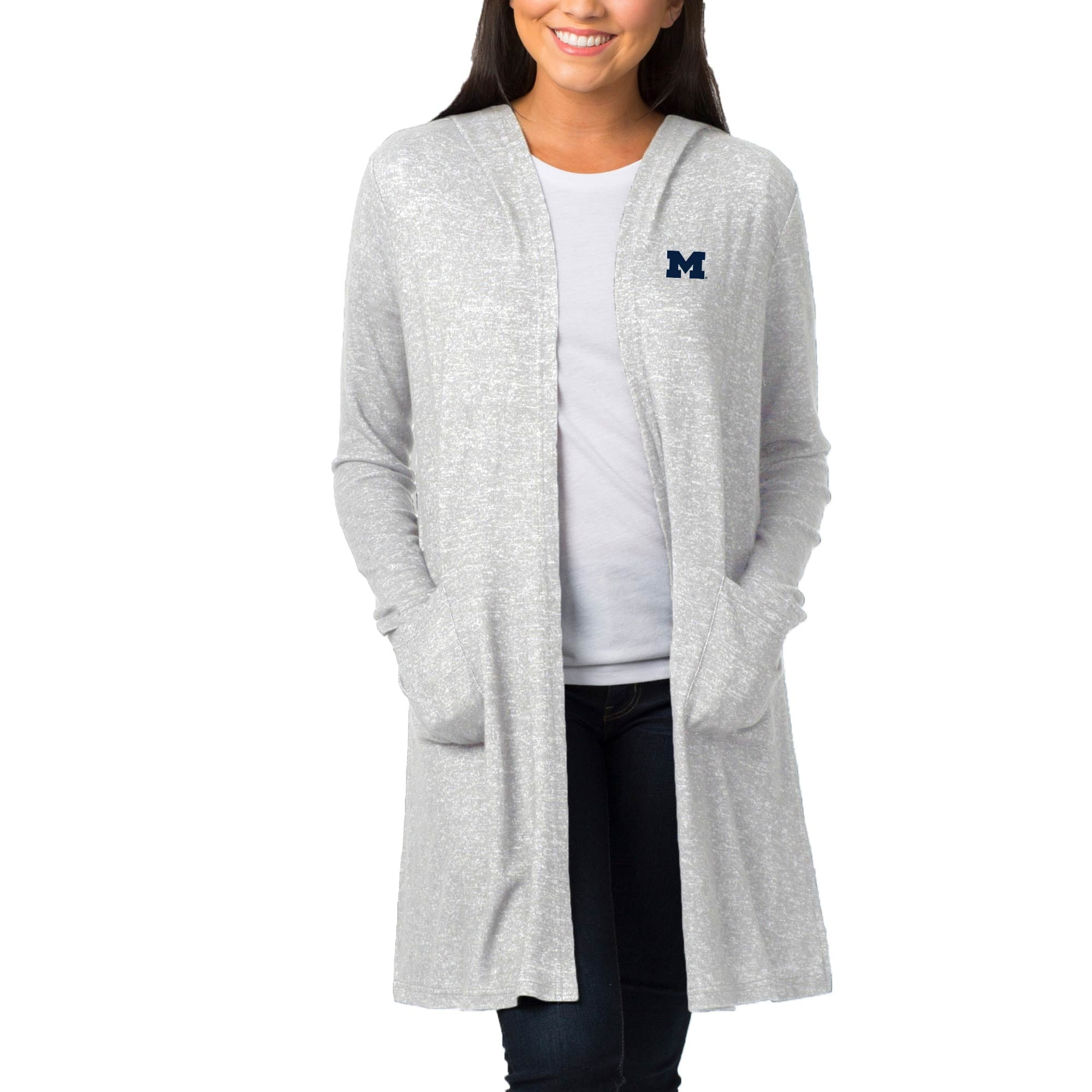 gray duster cardigan sweater
