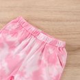 thumbnail image 3 of Vedolay Girls Shorts Sets Outfits Girl's Casual 2 Piece Outfits Cute Print Trim Cami Tops and Shorts Set,Pink 9-12 Months, 3 of 5