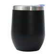 thumbnail image 2 of Insulated Wine Tumbler with Lid Stainless Steel Coffee Mug to Keep Drinks Hot or Cold Double Layer Vacuum Small Mug Insulated Travel Tumbler Cup for Coffee Wine Cocktails Ice Cream, 2 of 5