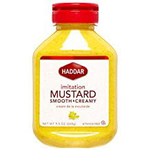 Haddar Imitation Mustard Smooth & Creamy Kosher For Passover 9.5 Oz. Pk Of