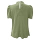 thumbnail image 5 of Camiseta holgada de manga corta lisa para mujer: gasa con pompones, cuello redondo, abertura en la espalda, tallas S-XL, ideal para combinar con vaqueros o leggings., 5 of 5