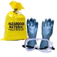 thumbnail image 2 of Portable Universal Spill Kit, Contains 20 Sorbent Pads, 3 Sorbent Socks, Disposal Bags, Goggles and Chemical Gloves. Packed in a HD Nylon Bags, 2 of 4