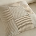 thumbnail image 5 of Fancy Homi Set of 2 Tan Boho Decorative Throw Pillow Covers 16x16 inch for Living Room Bedroom Couch Bed Sofa, Modern Farmhouse Home Decor, Soft Striped Plaid Corduroy Beige Accent Cushion Case, 5 of 6