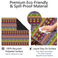 thumbnail image 1 of Boho Pattern Multi-Functional Game Table Mat 31.5x31.5 Inch Rubber Mahjong Pad Features Anti-Slip Grip and Noise Dampening for Tiles and Board Games, 1 of 1