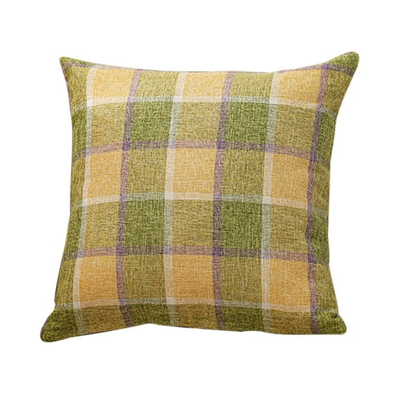 Linen Chenille Throw Pillow Covers Heavy Lined Decorative Cushion Cases Rustic Farmhouse Square Burlap Style Soft Comfy Solid Covers for Sofa Couch Bed Living Room Indoor Outdoor Decor