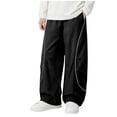 thumbnail image 7 of Mifsaly Boys Quick Dry Parachute Pants Kids Wide Leg Baggy Track Pant Lightweight Quick Dry Casual Outdoor Athletic Sportswear with Pockets, 7 of 7