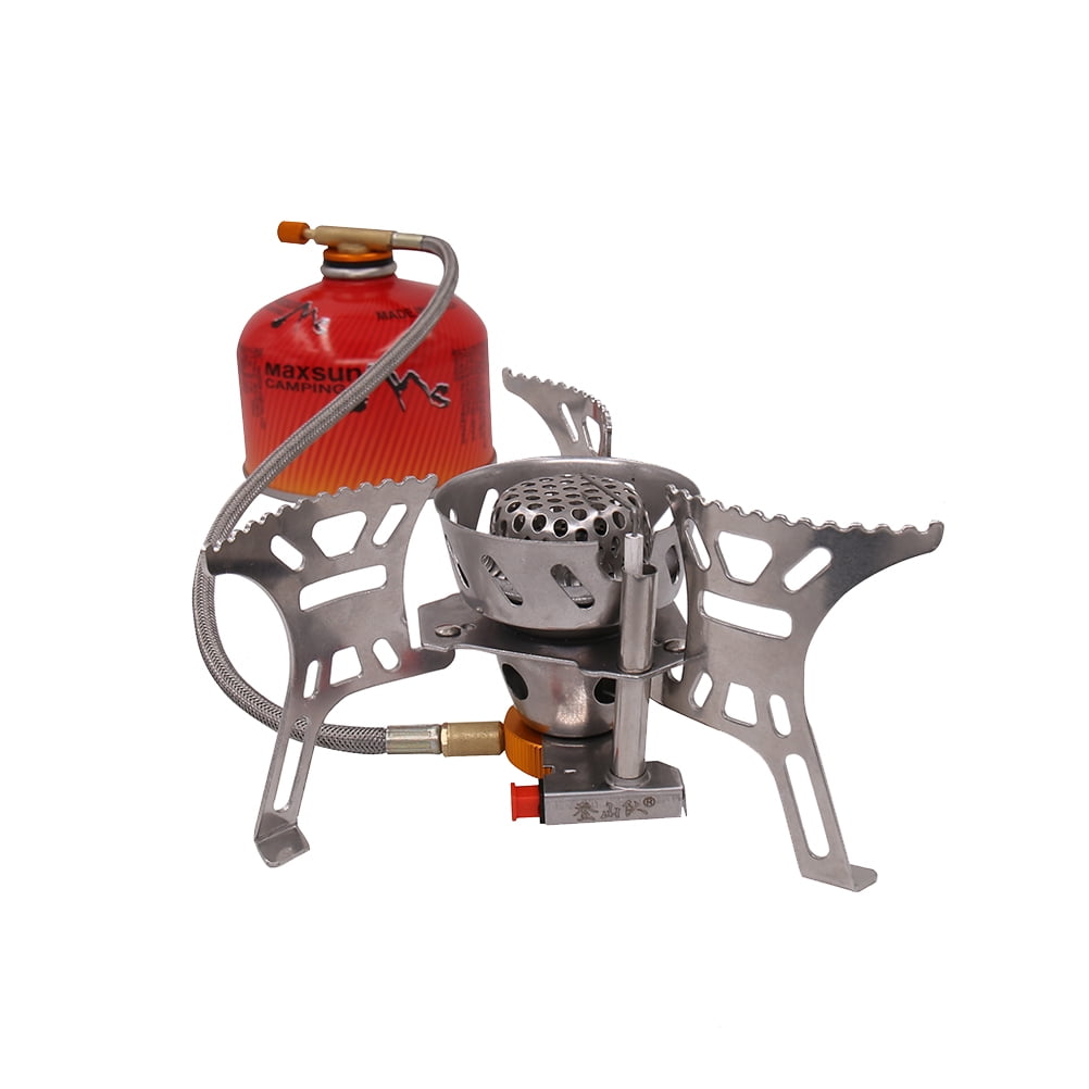 unbranded  Camp Stove Mini Camping Jet Boiler Portable Outdoor Windproof Silver