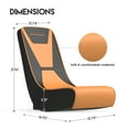 thumbnail image 7 of GTRACING Faux Leather Floor Rocker Video Gaming Chair, Orange, 7 of 7