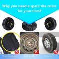 thumbnail image 2 of Universal Spare Tire Cover Spare Tire Cover Rv Trailer Truck Suv Waterproof Tire Cover (for 65-68cm Total Wheel Diameter), 2 of 5