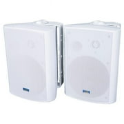 125 watt Professional Indoor-Outdoor Patio Pair Speakers - White