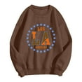 thumbnail image 1 of AMERTEER Femmes Mode Sweat-Shirt Col Rond Pull-Over Lettre Imprimé à Manches Longues Sweat à Capuche, 1 of 2