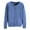 Blue, variant on Cardigans for Women Basic Crew Neck Long Sleeve Button Down Cardigan Round Neck Short Fleece Coat For Women Cardigan Sweaters