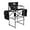 Black, variant on OmySalon Tall Folding Directors Chair with Side Table Storage Bag, Aluminum Frame 300 lbs Capacity, Portable Makeup Artist Bar Height, 19.7" D x 24.6" W x 45.7" H(Rose Red)