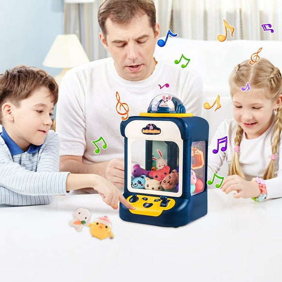 Children's Claw Machine, Candy Capsule Game, Remote Control, USB Charging, Automatic Coin Insertion, Grippers, Lights Sounds, Kids Toy