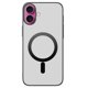 thumbnail image 1 of For iPhone 16 Case Compatible with MagSafe Matte PC Back Cover - Black, 1 of 5