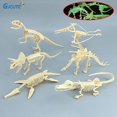 thumbnail image 2 of juego de juguetes para niños, ensamblaje DIY, esqueleto fósil de dinosaurio jurásico, Mosasaurus, tiranosaurio, colección de figuras de acción, modelo creativo, 2 of 5