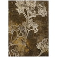 thumbnail image 2 of Addison Rugs Chantille Indoor/Outdoor Transitional Floral Chocolate Machine Washable Rectangle Rug, 10' x 14', 2 of 8