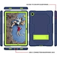 thumbnail image 4 of Case for Samsung Galaxy Tab A8 or Tablet Model SM-X200/X205/X207, Slim Duty Drop Proof Shockproof Protective Cover with Stand Pencil Holder for Samsung Galaxy Tab A8 10.5 inch 2022 (Navy Green), 4 of 7