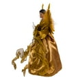 thumbnail image 5 of Kurt Adler 13-Inch African American Angel Tree Topper – Gold Christmas Figurine with 10 LED Lights, 5 of 8