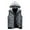 Gray, variant on dzxyzu Men's Outdoor Winter Hooded Vest Casual Water-Resistant Puffer Jacket Thicken Vest Outdoor Vest Top Riding Skiing Fishing Puffer Sleeveless Vest Black