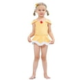 thumbnail image 2 of KAWELL Little Girls One Piece Summer Swimwear Role Play Bikini Swim Suit Toddler Tankini Red 3-10 Years, 2 of 6