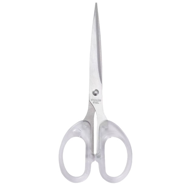 Leodye Transparent Handheld Student Scissors - for Art & Paper Cutting