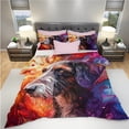 thumbnail image 3 of 3 Pieces Duvet Cover Set Irish Wolfhound Dog 3D Print Bedding 1 Duvet Cover 2 Pillowcases Natural Animals Comforter Sets Soft Breathable for Boys Girls Children 6uUUkR, 3 of 6