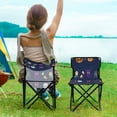 thumbnail image 5 of 600D Oxford Camping Chair Portable Foldable Chair Supports 220 lbs for Picnic, Fishing, Backpacking Purple Halloween Elements, 5 of 8