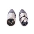 thumbnail image 3 of 5 pares de conectores XLR de , conector y para micrófono, cable de micrófono, conector de sonido Negro CUTICAT conectores xlr, 3 of 8