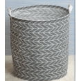 thumbnail image 2 of FNGZ Storage Containers Laundry Baskets Collapsible Hamper Canvas Fabric Laundry Hamperfor Toy Organizer Bins Gift Baskets Bedroom Clothes Nursery Kids Boys Black Grey, 2 of 5