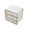 🥑 White_Base#1951, variant on 3 Tier Plastic Desktop Organizer Drawer Storage Box for Stationery Makeup and Dorm Desk Organization