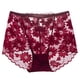 thumbnail image 1 of Gibobby Ropa Interior Elástica para Mujer Ropa interior de mujer Ropa interior de tamaño Cintura alta pequeña Calzoncillos sin de encaje para mujer(Vino， XXL), 1 of 3