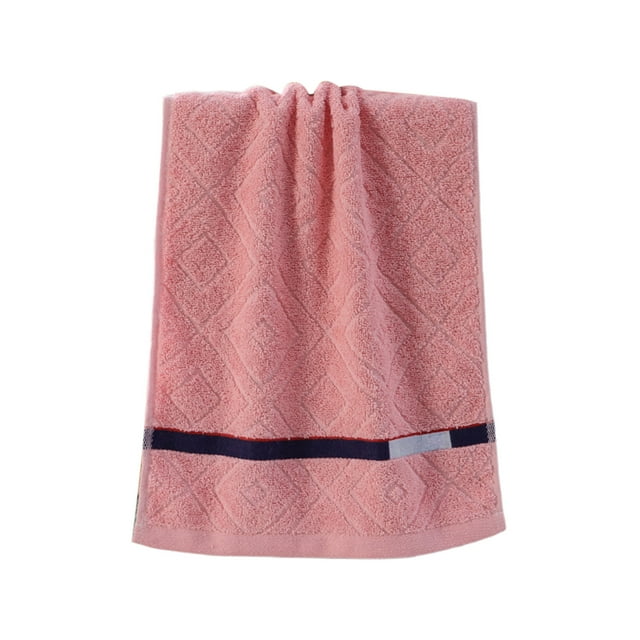 Pink Cotton Towel Soft Absorbent Face Bath Towel For Daily Use Home Bathroom 29X13 Inches Quick Dry Lightweight Hand Towel Set For Gym Travel