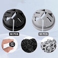 thumbnail image 6 of 100pcs Push-in Cable Connectors, 3/8 Inch Push in Connector Button Push-in NM Cable Clamps for Romex 1/2 Inch Knockouts, 6 of 6