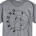 thumbnail image 3 of Pokémon - Pikachu Circle - Men's Short Sleeve Graphic T-Shirt, 3 of 5